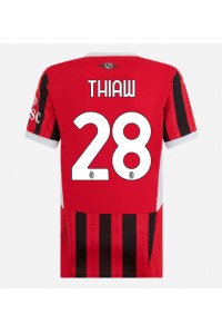 Fotbalové Dres AC Milan Malick Thiaw #28 Dámské Domácí Oblečení 2024-25 Krátký Rukáv